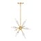 Designers Fountain Star Dust 60 Watt 8-Light Brushed Gold Mid-Century Modern Pendant Light with Natural Marble Accents D304C-15P-BG - alternate 4